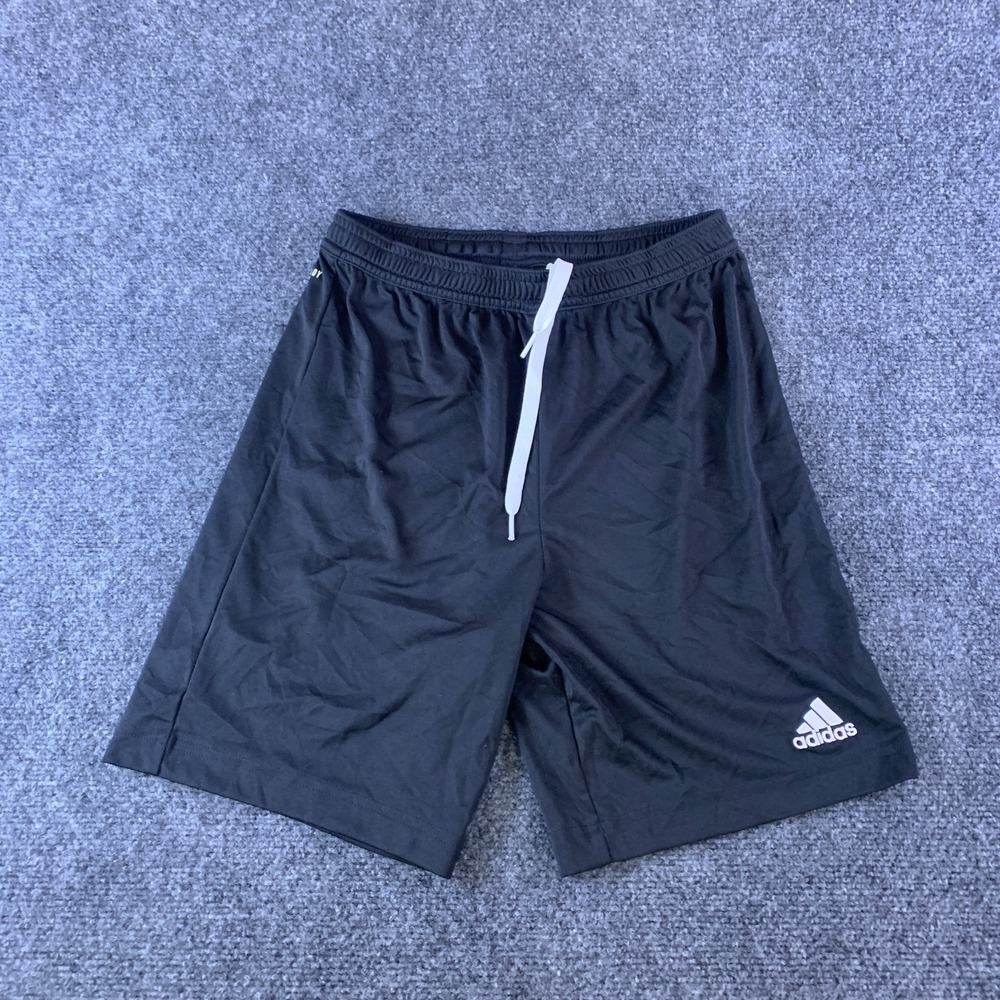 Adidas Aeroready Training Shorts Boys M Black Drawstring Performance READ